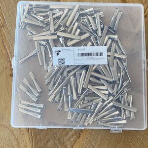 100 silver Metal alligator Hair Clips